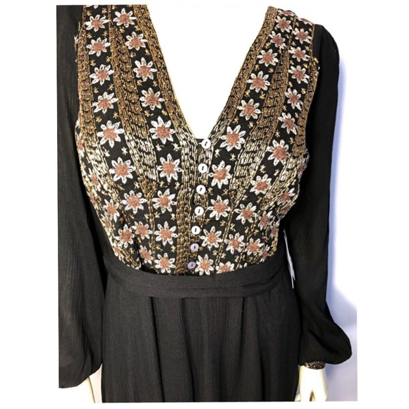 Free People Hearts Desire Embroidered Maxi Dress - Picture 2 of 7